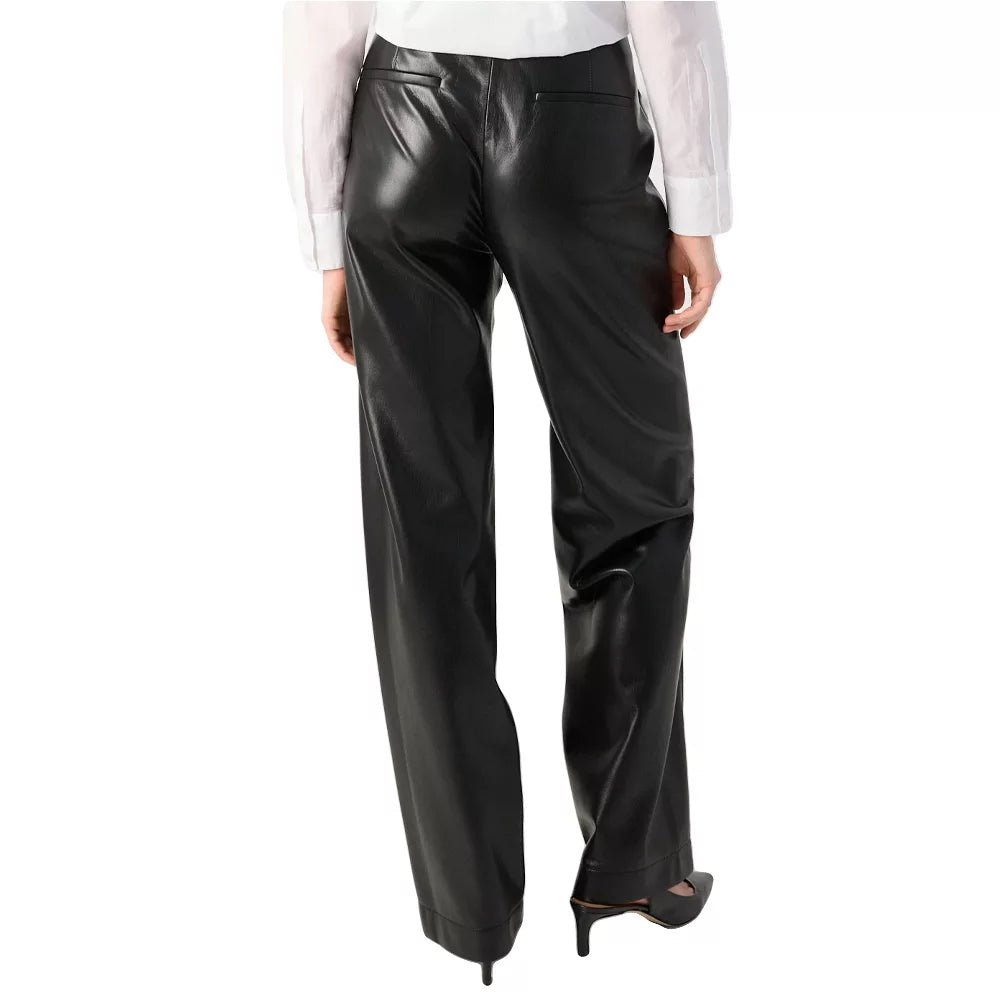 Women's Straight Leg Leather Pants - Image 6