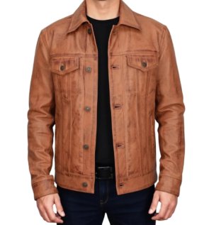 Men_s-Cognac-Tan-Leather-Trucker-Jacket