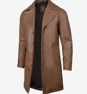 Men_s_3_4_Length_Brown_Leather_Car_Coat