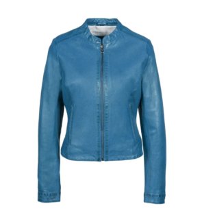 Women_sBlueCafeRacerGenuineLeatherJacketwithStandCollar