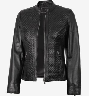 Women_s_Black_Leather_Cafe_Racer_Textured_Jacket