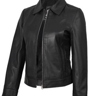 Women_s_Harrington_Style_Black_Real_Leather_Jacket