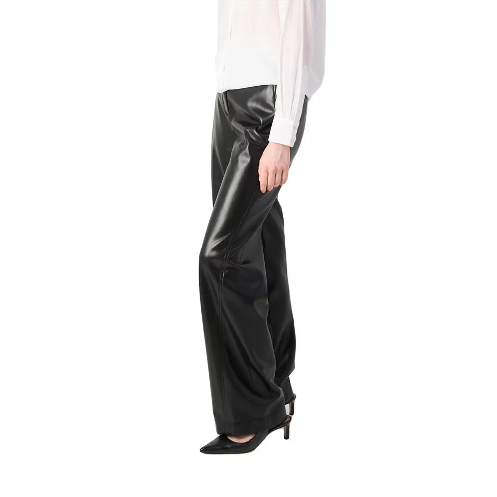 Women's Straight Leg Leather Pants - Image 5