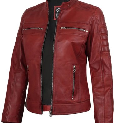 Womens_Real_Red_Cafe_Racer_Leather_Jacket