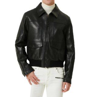 black-aviator-bomber-leather-jacket