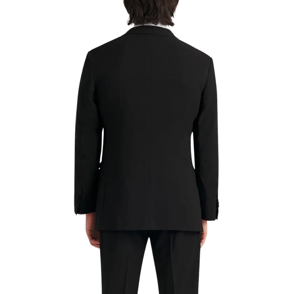 Men’s Black Satin Peak Lapel Tuxedo Suit - Image 6
