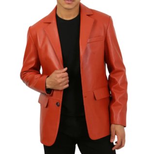 burnt-orange-mens-leather-blazer-jacket