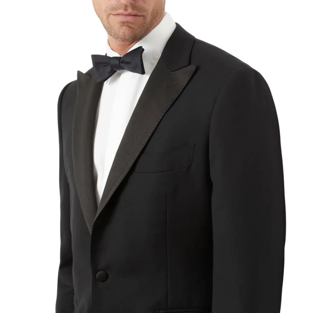 Men's Two-Piece Peak Lapel Merino Wool Tuxedo Suit - Image 3