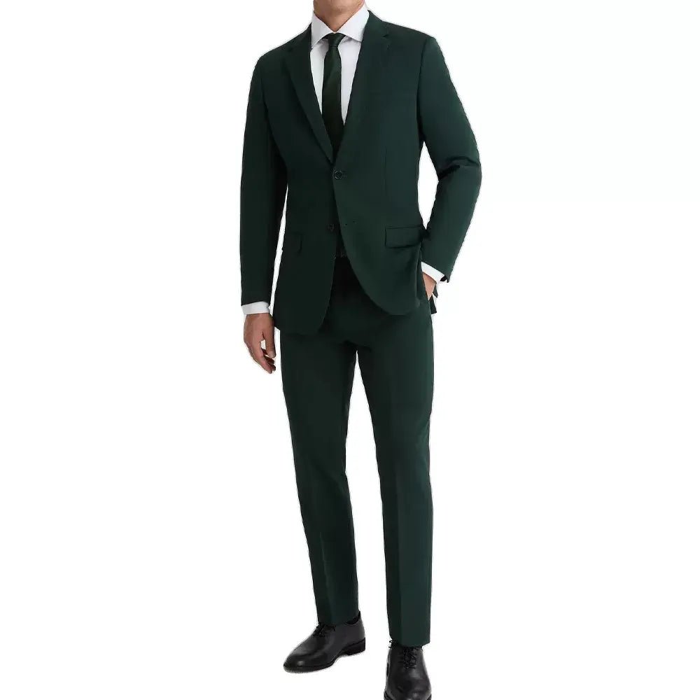 Men’s Royal Green 3 Piece Suit with notch Lapel