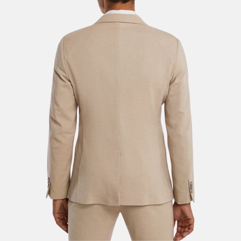 Mens 3 Piece Classic Tan Wedding Suit - Image 4