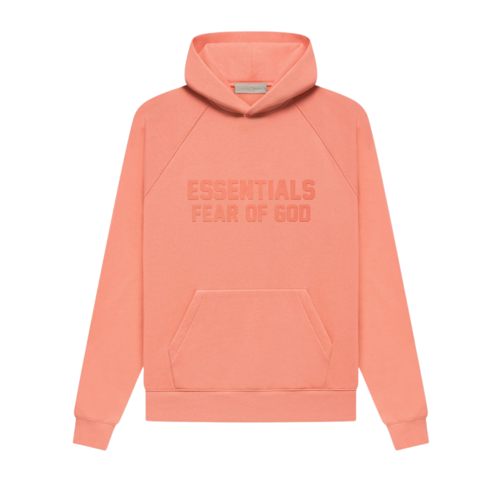 Peach Fleece Hoodie Essential Pullover Style - Image 5