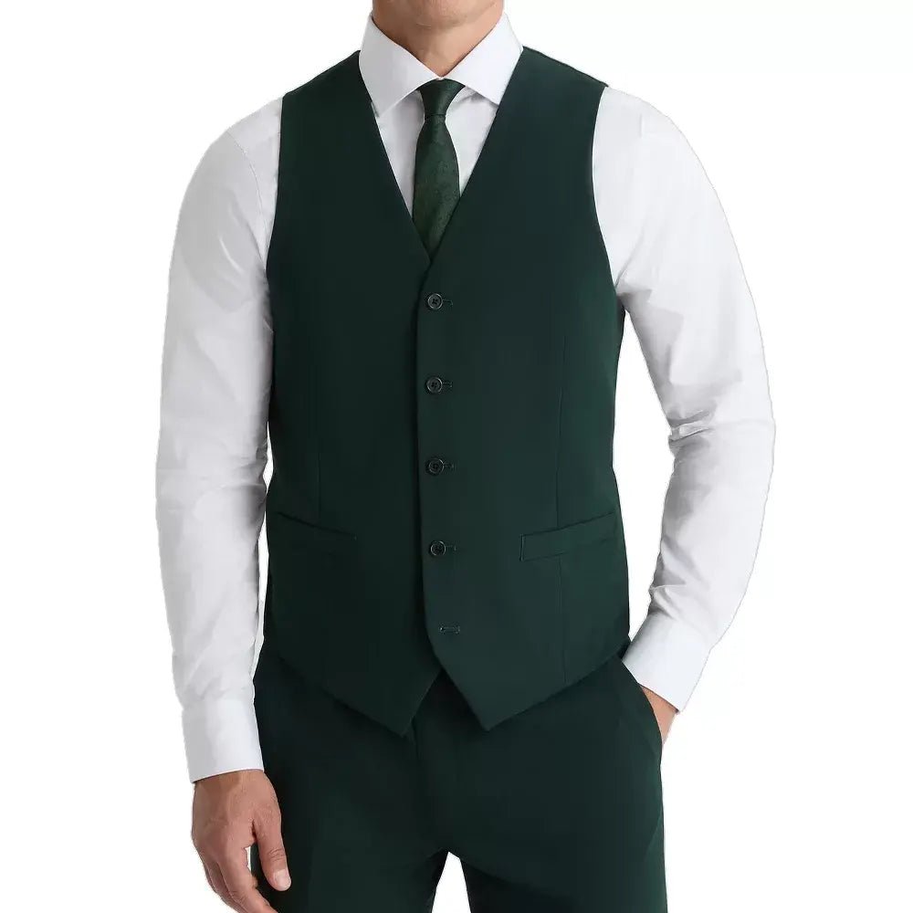 Men’s Royal Green 3 Piece Suit with notch Lapel - Image 5