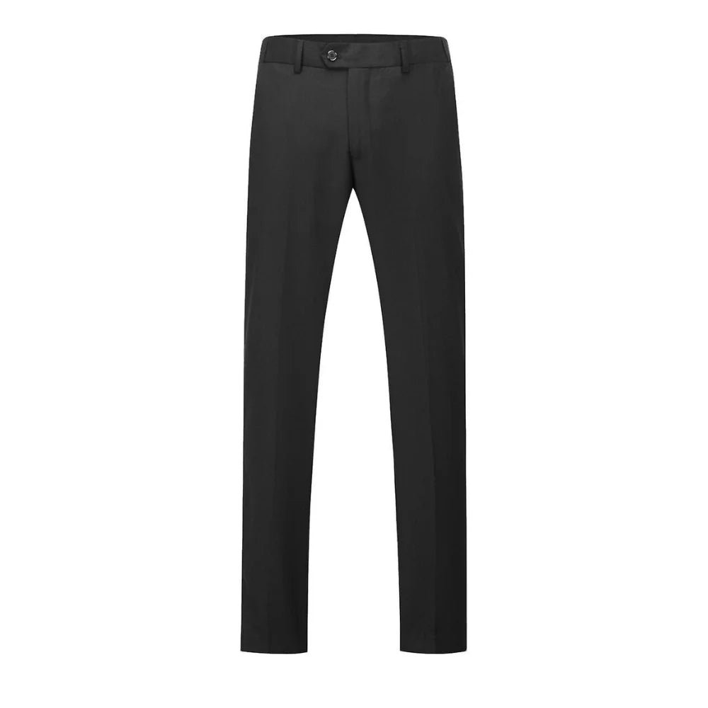 Men's Black Satin Shawl Collar Three Piece Tuxedo Suit - Image 5